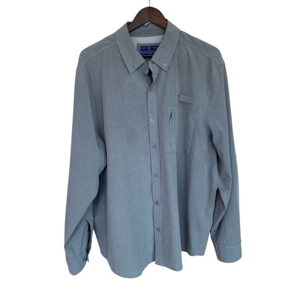 Tallwoods Other - XCaster by Tallwoods Gray Button Down Fishing Shirt - XXL